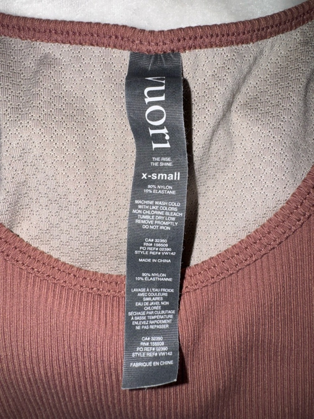 Vuori Pose Pylo Tank in Dusty Rose
